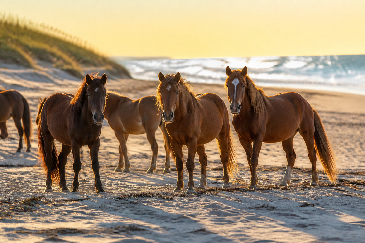 Top Beaches and Outdoor Adventures: Cape Hatteras, Jockey's Ridge and the Wild Horses