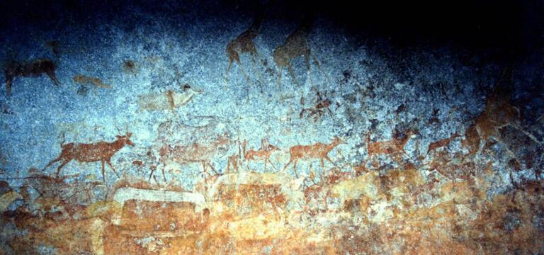 Nswatugi Cave painting art - Zimbabwe